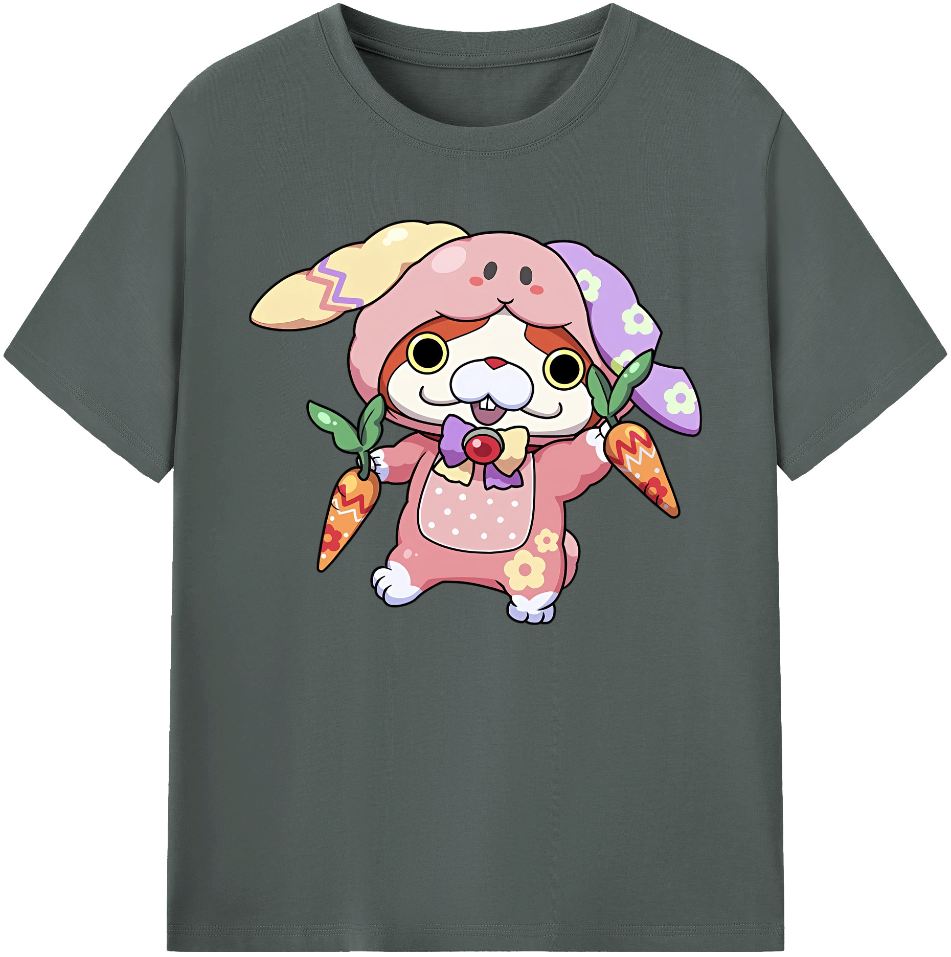 （画像用） 妖怪ウォッチ Yo-kai Watch 綿100％ メンズ半袖Tシャツ｜肌触りやわらか＆通気性